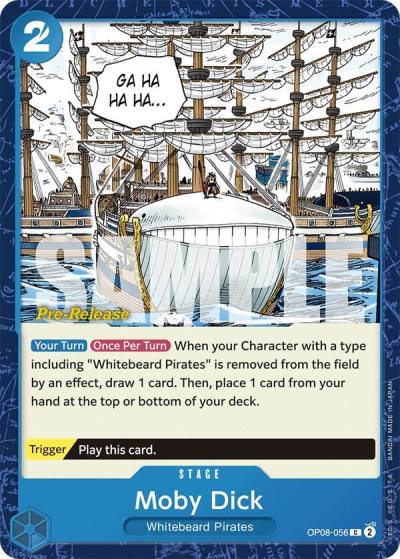 Moby Dick OP08-056 Two Legends Pre-Release Cards Card