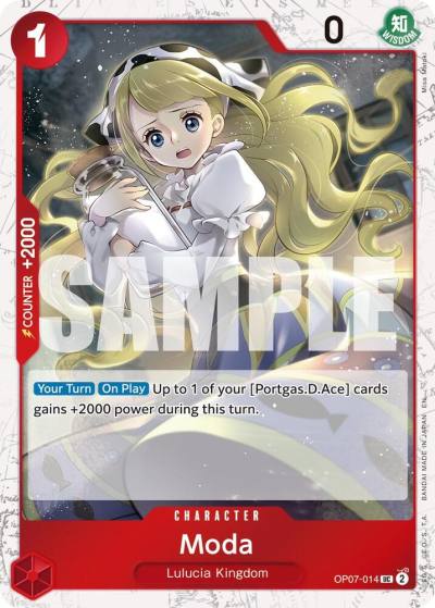 Moda (Pirate Foil) OP07-014 Premium Booster -The Best- Vol. 2 Card