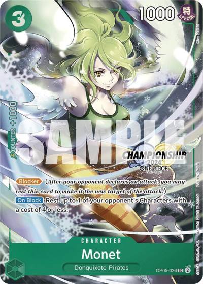 Monet (CS 2024 Event Pack Finalist) OP05-036 One Piece Promotion Cards Card