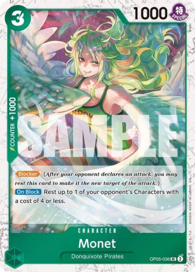 Monet (Pirate Foil) OP05-036 Premium Booster -The Best- Vol. 2 Card