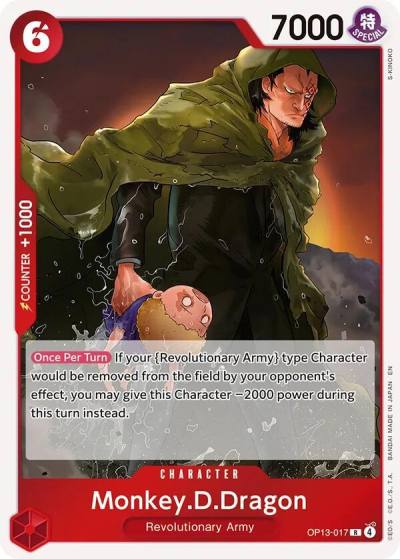 Monkey.D.Dragon OP13-017 Carrying On His Will Card