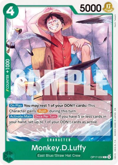 Monkey.D.Luffy (030) OP17-030 The World's Strongest Warriors Card
