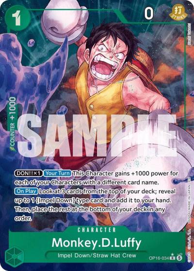 Monkey.D.Luffy (034) (Alternate Art) OP16-034 The Time of Battle Card