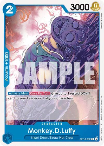 Monkey.D.Luffy (052) OP16-052 The Time of Battle Card