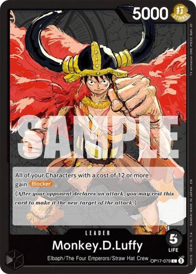 Monkey.D.Luffy (079) OP17-079 The World's Strongest Warriors Card