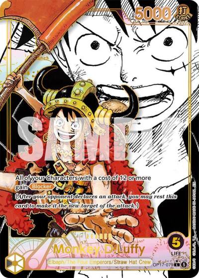 Monkey.D.Luffy (079) (Super Leader Alternate Art) OP17-079 The World's Strongest Warriors Card