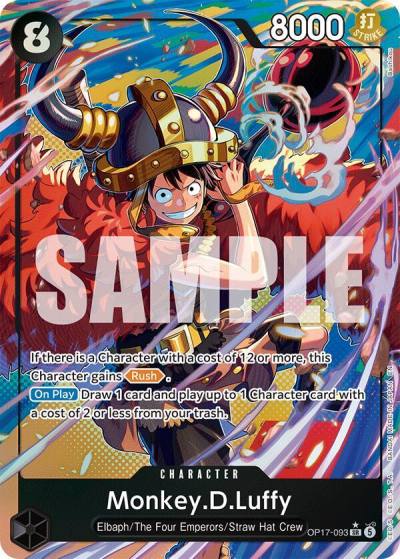 Monkey.D.Luffy (093) (Alternate Art) OP17-093 The World's Strongest Warriors Card