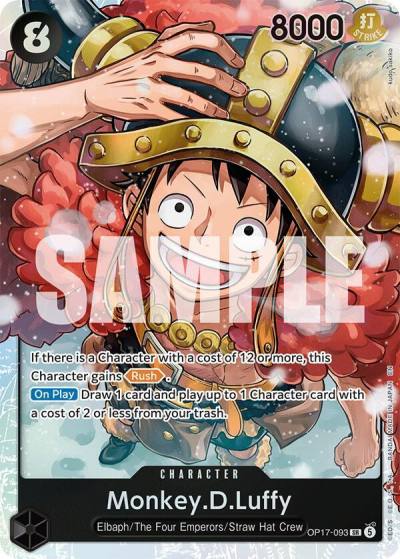 Monkey.D.Luffy (093) OP17-093 The World's Strongest Warriors Card
