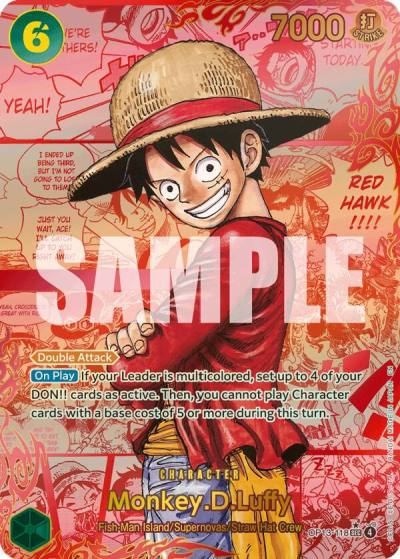 Monkey.D.Luffy (118) (Red Super Alternate Art) OP13-118 Carrying On His Will Card