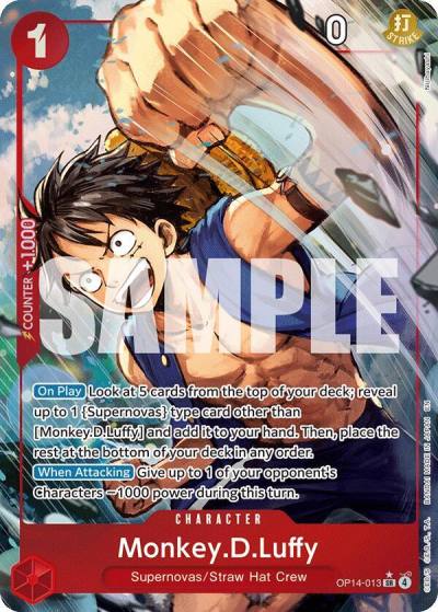 Monkey.D.Luffy - OP14-013 (Alternate Art) OP14-013 The Azure Sea's Seven Card