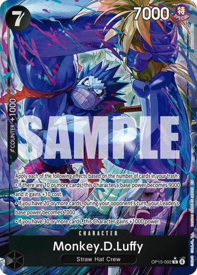 Monkey.D.Luffy (OP15-092) (Alternate Art) OP15-092 Adventure on Kami's Island Card