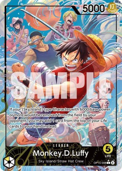 Monkey.D.Luffy (OP15-098) (Alternate Art) OP15-098 Adventure on Kami's Island Card