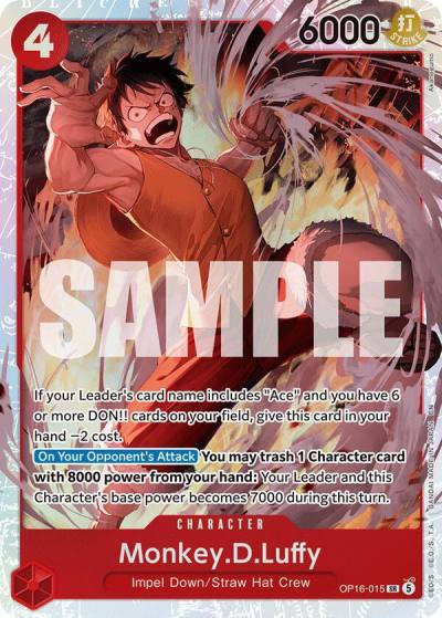 Monkey.D.Luffy OP16-015 The Time of Battle Card