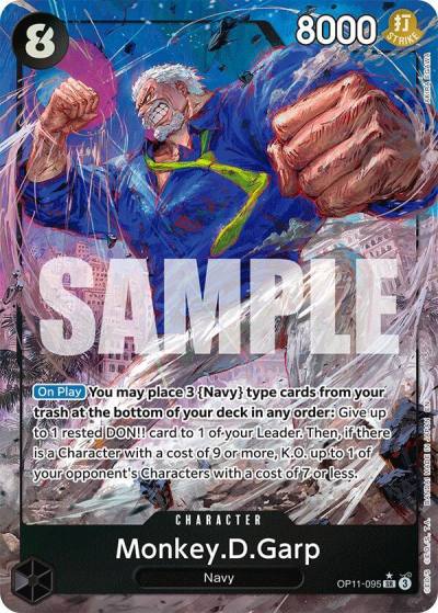Monkey.D.Garp (Alternate Art) OP11-095 A Fist of Divine Speed Card