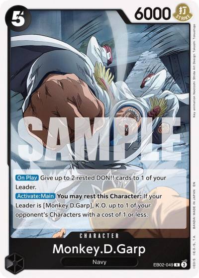 Monkey.D.Garp EB02-049 Extra Booster: Anime 25th Collection Card