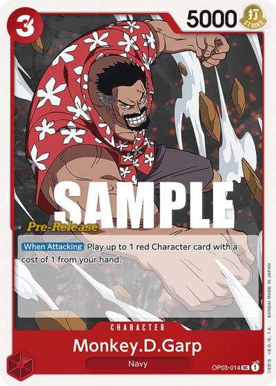 Monkey.D.Garp OP03-014 Pillars of Strength Pre-Release Cards Card