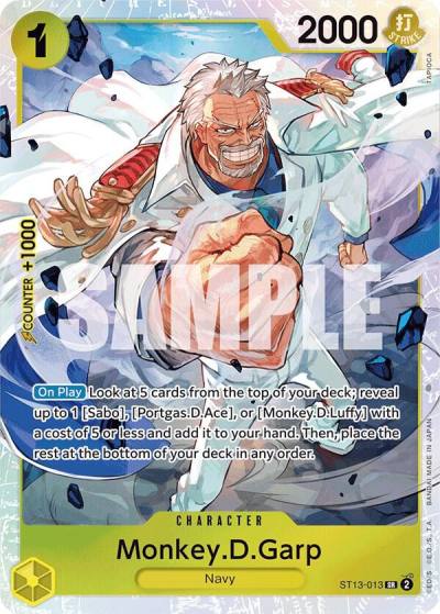 Monkey.D.Garp ST13-013 Ultra Deck: The Three Brothers Card