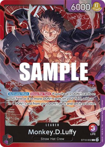 Monkey.D.Luffy (002) ST10-002 Ultra Deck: The Three Captains Card