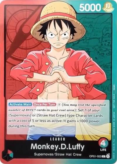 Monkey.D.Luffy (003) OP01-003 One Piece Demo Deck Cards Card