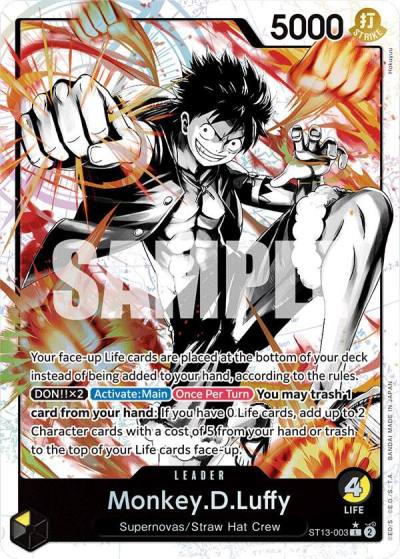 Monkey.D.Luffy (003) (Parallel) ST13-003 Ultra Deck: The Three Brothers Card