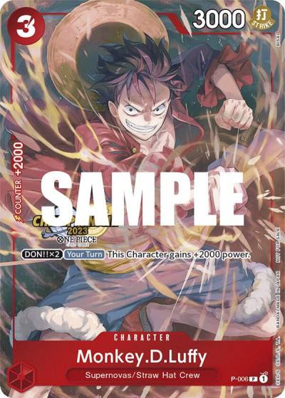 Monkey.D.Luffy (006) (CS 2023 Celebration Pack) P-006 One Piece Promotion Cards Card