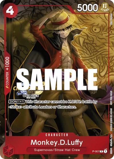 Monkey.D.Luffy (007) (CS 2023 Celebration Pack) P-007 One Piece Promotion Cards Card