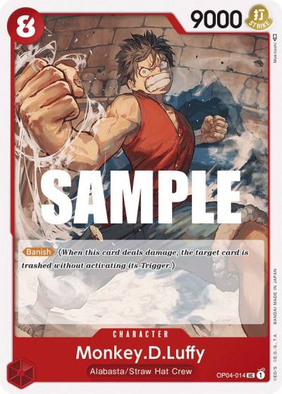 Monkey.D.Luffy (014) OP04-014 Kingdoms of Intrigue Card