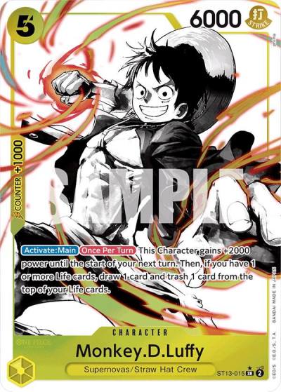 Monkey.D.Luffy (015) (Parallel) ST13-015 Ultra Deck: The Three Brothers Card