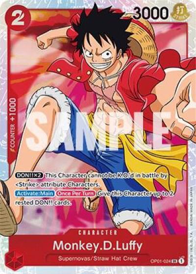 Monkey.D.Luffy (024) OP01-024 Romance Dawn Card
