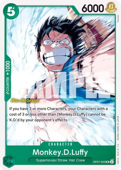 Monkey.D.Luffy (033) OP07-033 500 Years in the Future Pre-Release Cards Card
