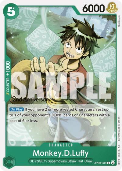 Monkey.D.Luffy (036) OP09-036 Emperors in the New World: 2nd Anniversary Tournament Cards Card