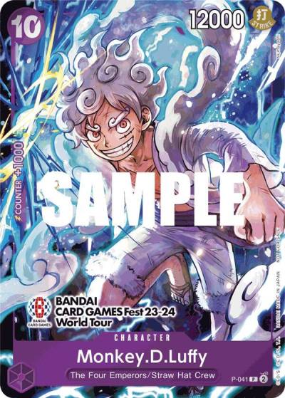 Monkey.D.Luffy (041) (BANDAI CARD GAMES Fest 23-24 World Tour) P-041 One Piece Promotion Cards Card