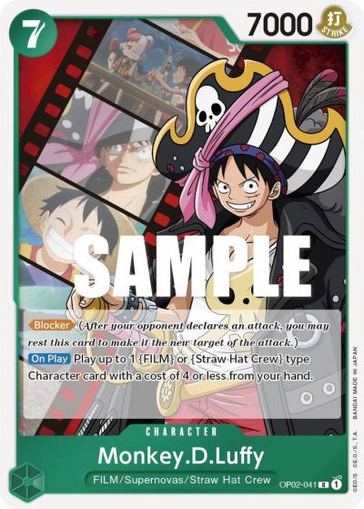 Monkey.D.Luffy (041) OP02-041 Paramount War Card