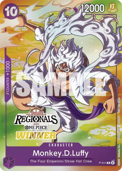 Monkey.D.Luffy (041) (Offline Regional 2024 Vol. 2) [Winner] P-041 One Piece Promotion Cards Card