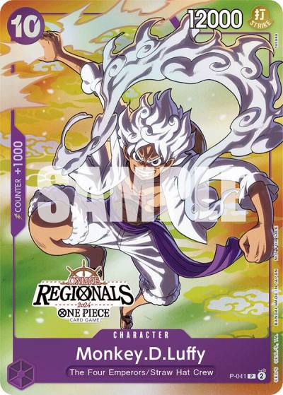 Monkey.D.Luffy (041) (Online Regional 2024 Vol. 2) [Participant] P-041 One Piece Promotion Cards Card