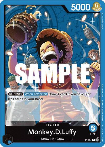 Monkey.D.Luffy (047) (Sealed Battle Kit Vol. 1) P-047 One Piece Promotion Cards Card