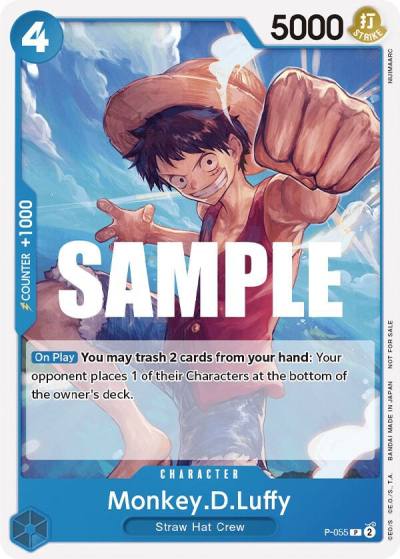 Monkey.D.Luffy (055) (Sealed Battle Kit Vol. 1) P-055 One Piece Promotion Cards Card
