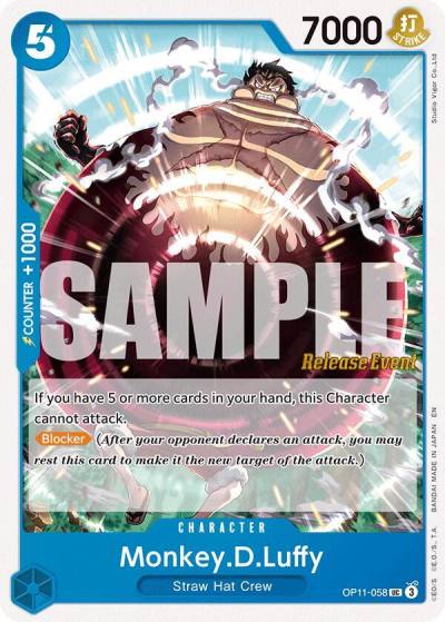 Monkey.D.Luffy (058) OP11-058 A Fist of Divine Speed Release Event Cards Card