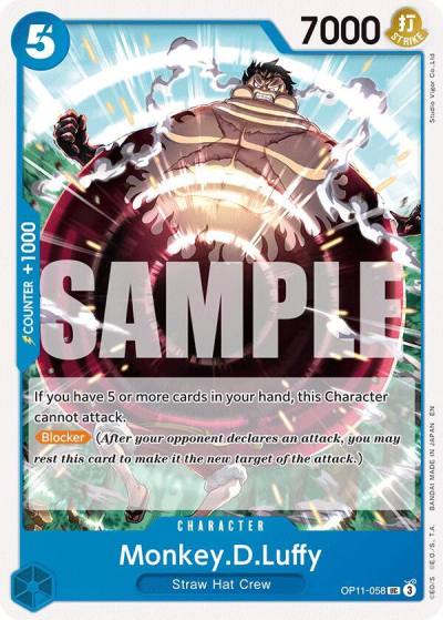 Monkey.D.Luffy (058) OP11-058 A Fist of Divine Speed Card