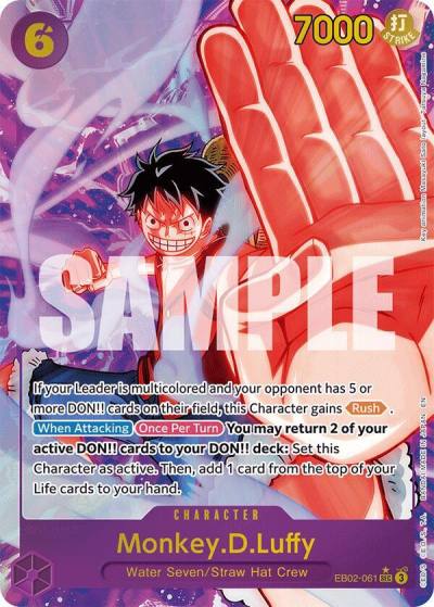 Monkey.D.Luffy (061) (Alternate Art) EB02-061 Extra Booster: Anime 25th Collection Card