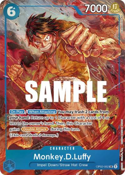 Monkey.D.Luffy (062) (Alternate Art) OP02-062 Paramount War Card