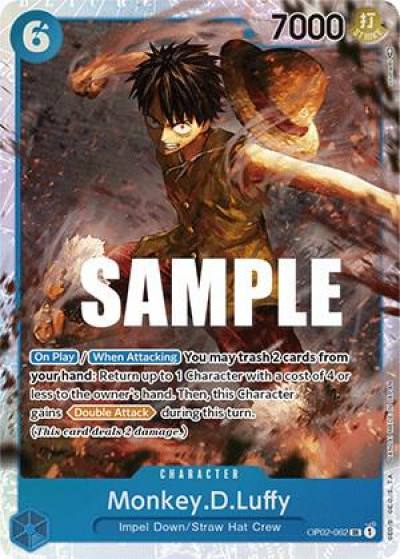 Monkey.D.Luffy (062) OP02-062 Paramount War Card