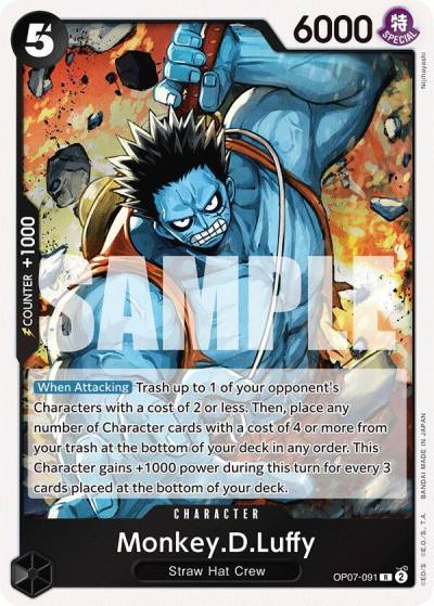 Monkey.D.Luffy (091) OP07-091 500 Years in the Future Card