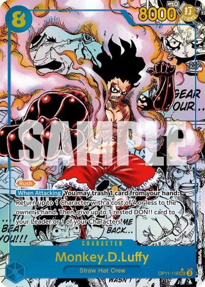 Monkey.D.Luffy (118) (Manga) OP11-118 A Fist of Divine Speed Card