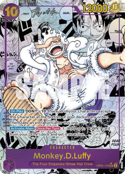 Monkey.D.Luffy (119) (Alternate Art) (Manga) OP05-119 Awakening of the New Era Card