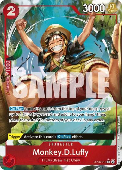 Monkey.D.Luffy (Alternate Art) OP06-013 Wings of the Captain Card
