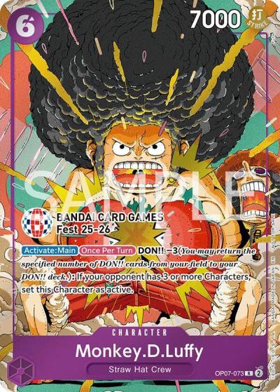 Monkey.D.Luffy (BANDAI Card Games Fest 25-26) OP07-073 One Piece Promotion Cards Card