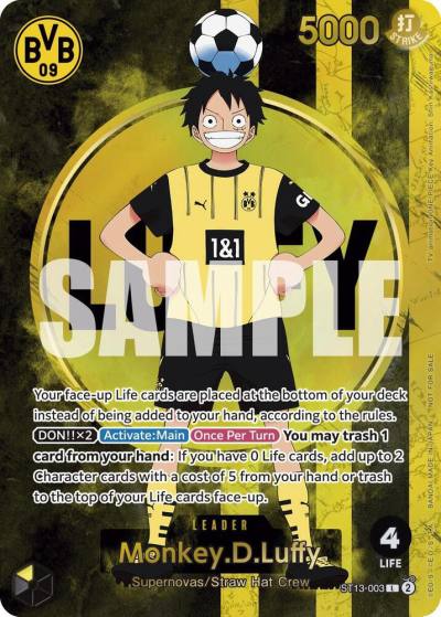 Monkey.D.Luffy (BVB x One Piece Campaign) ST13-003 One Piece Promotion Cards Card