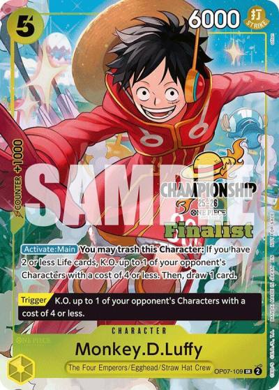 Monkey.D.Luffy (CS 25-26 Finalist Card Set 1) OP07-109 One Piece Promotion Cards Card