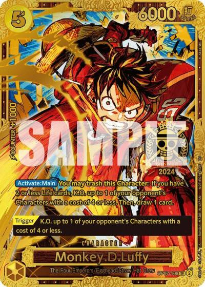 Monkey.D.Luffy (Championship 2024 World Final 1st Place) OP07-109 One Piece Promotion Cards Card